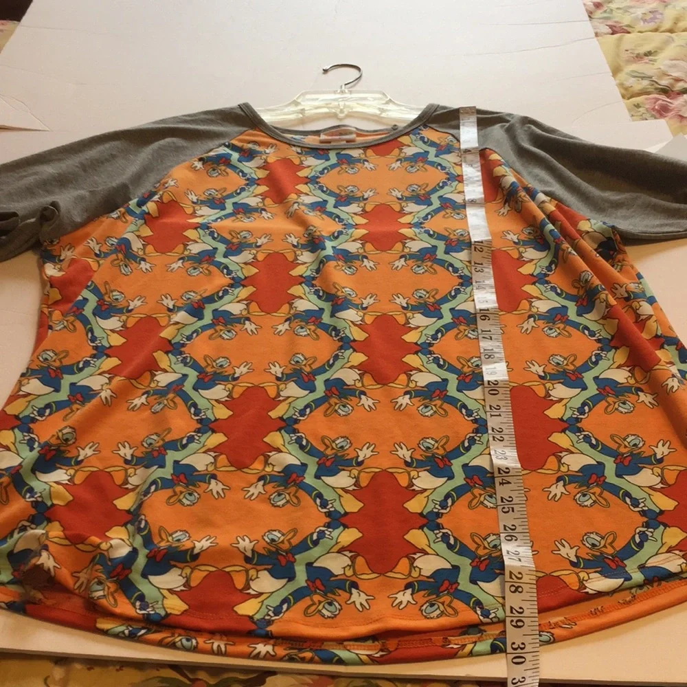 LuLaRoe Disney Donald Duck Randy Unisex Top Size 3XL NWT